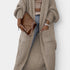 Gleame.-Truien & Vesten-Gleame Dames cardigan - Lange gebreide cardigan met zakken en lange mouwen