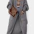 Gleame.-Truien & Vesten-Gleame Dames cardigan - Lange gebreide cardigan met zakken en lange mouwen