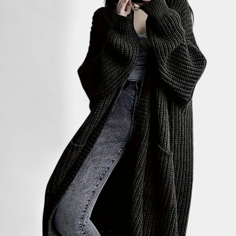 Gleame.-Truien &amp; Vesten-Gleame Damescardigan - Open voorzijde gebreide cardigan met zakken