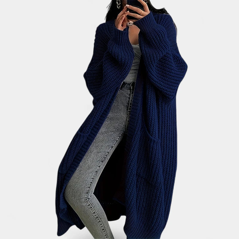 Gleame.-Truien &amp; Vesten-Gleame Damescardigan - Open voorzijde gebreide cardigan met zakken