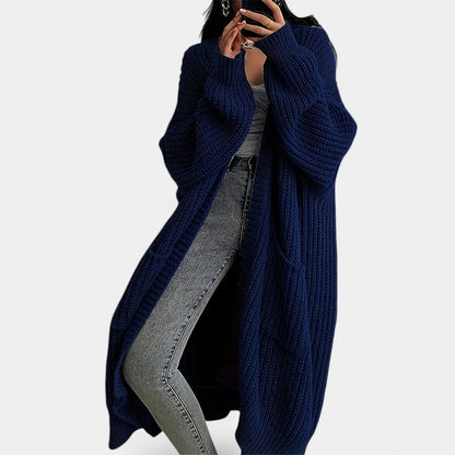 Gleame.-Truien &amp; Vesten-Gleame Damescardigan - Open voorzijde gebreide cardigan met zakken