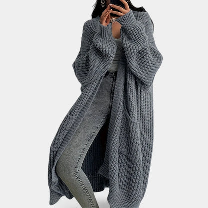 Gleame.-Truien &amp; Vesten-Gleame Damescardigan - Open voorzijde gebreide cardigan met zakken