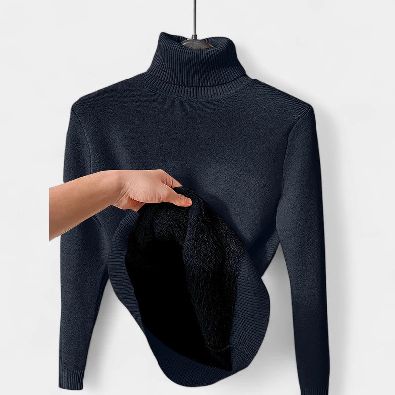 Gleame.-Truien &amp; Vesten-Gleame Damestrui - Casual hoge hals turtleneck trui met zachte voering
