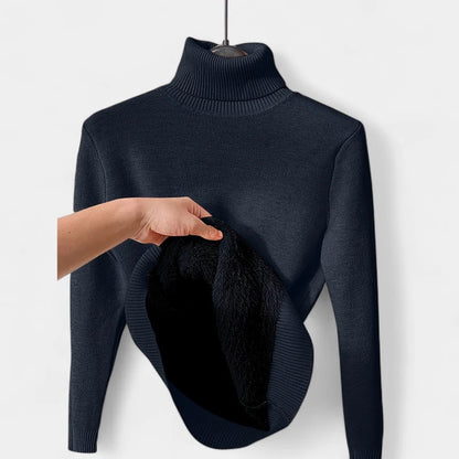 Gleame.-Truien &amp; Vesten-Gleame Damestrui - Casual hoge hals turtleneck trui met zachte voering