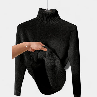 Gleame.-Truien &amp; Vesten-Gleame Damestrui - Casual hoge hals turtleneck trui met zachte voering