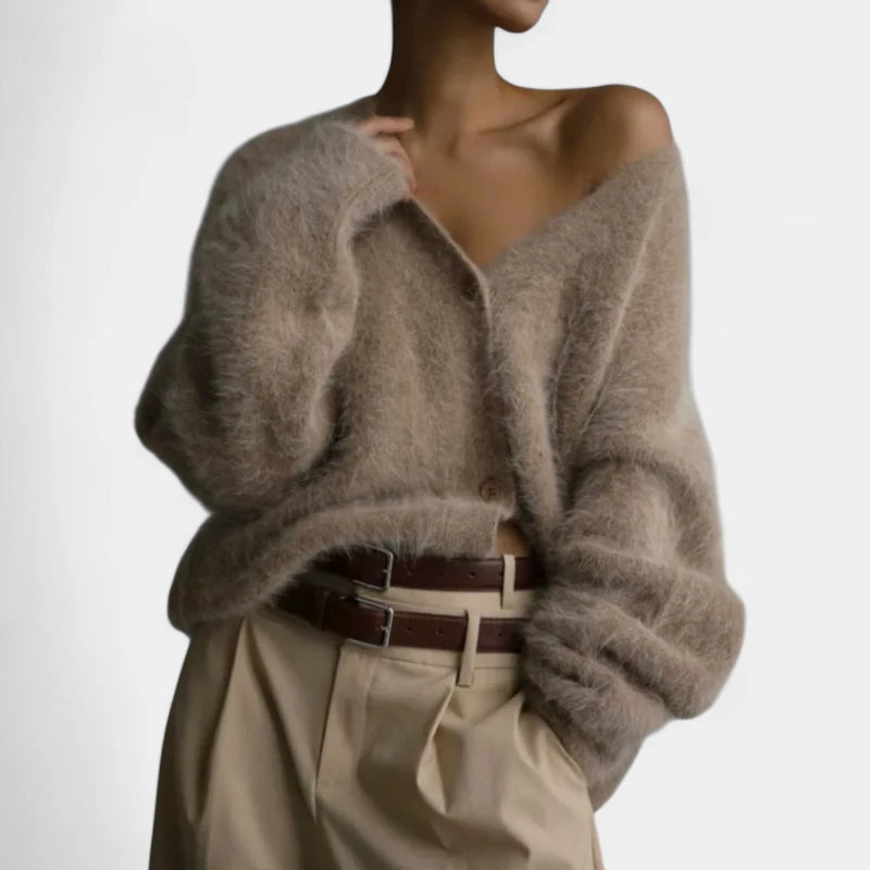 Gleame.-Truien & Vesten-Gleame Damestrui - Zachte gebreide trui met oversized pasvorm