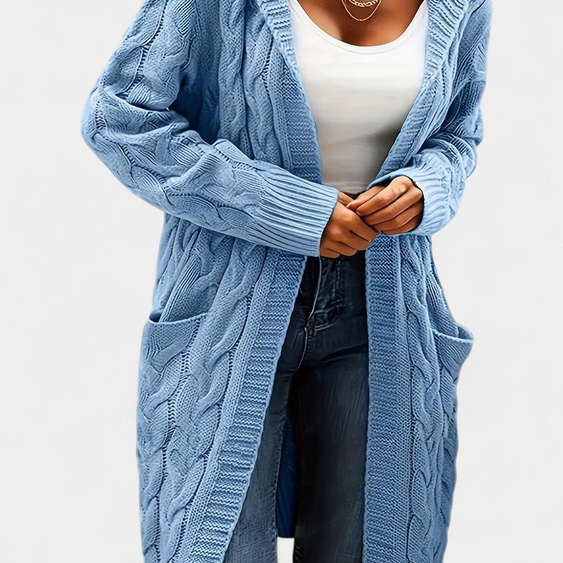 Gleame.-Truien &amp; Vesten-Gleame Damesvest - Casual vest met open voorkant en lange mouwen