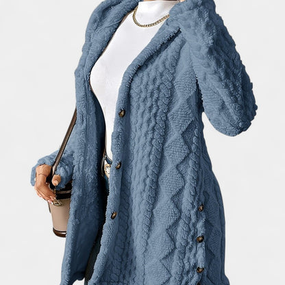 Gleame.-Truien &amp; Vesten-Gleame Damesvest - Casual vest met capuchon en knoopsluiting