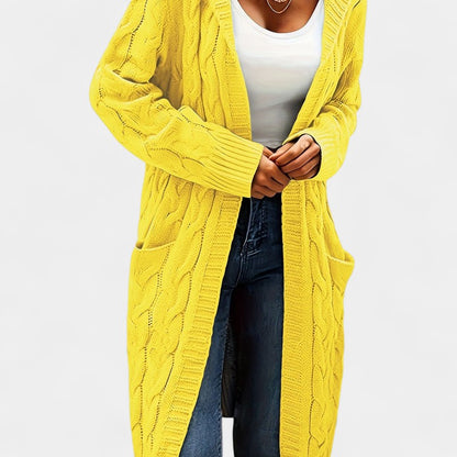 Gleame.-Truien &amp; Vesten-Gleame Damesvest - Casual vest met open voorkant en lange mouwen