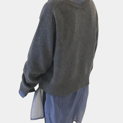 Gleame.-Truien &amp; Vesten-Gleame Damesvest - Gebreid vest met knoopsluiting en comfortabele pasvorm