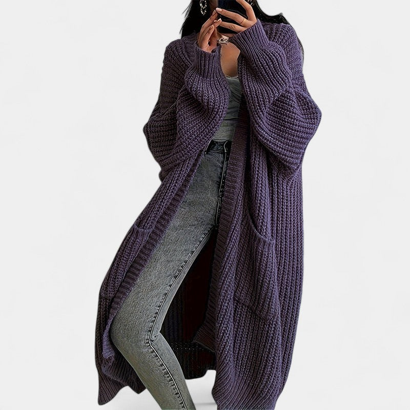 Gleame.-Truien &amp; Vesten-Gleame Damesvest - Lang vest met open voorkant en losvallend model