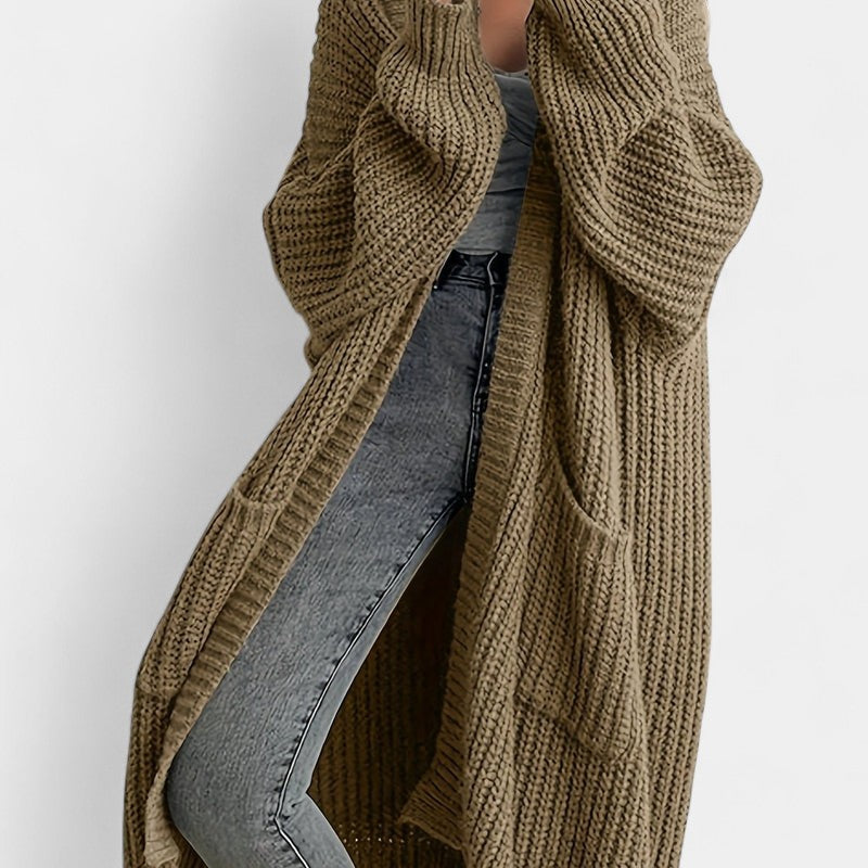 Gleame.-Truien &amp; Vesten-Gleame Damesvest - Lang vest met open voorkant en comfortabele pasvorm