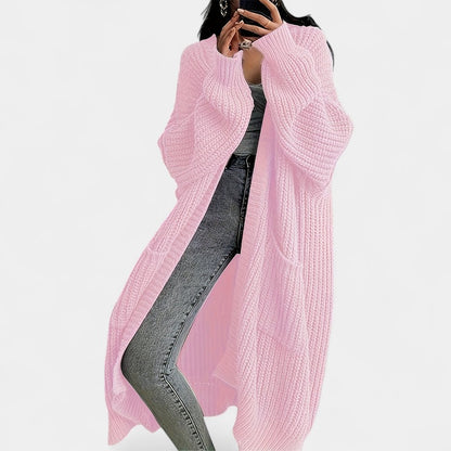 Gleame.-Truien &amp; Vesten-Gleame Damesvest - Lang vest met open voorkant en losvallend model