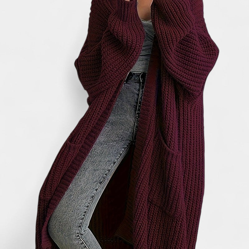 Gleame.-Truien &amp; Vesten-Gleame Damesvest - Lang vest met open voorkant en losvallend model