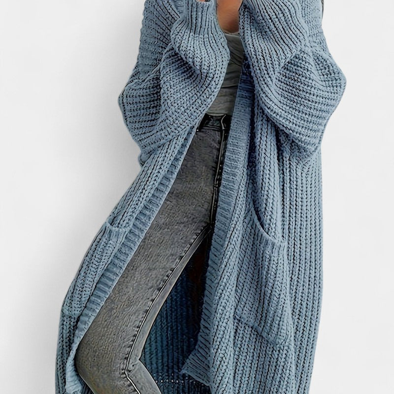 Gleame.-Truien &amp; Vesten-Gleame Damesvest - Lang vest met open voorkant en losvallend model