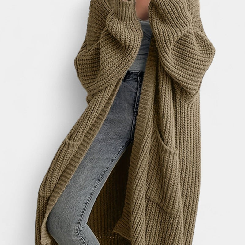 Gleame.-Truien &amp; Vesten-Gleame Damesvest - Lang vest met open voorkant en losvallend model