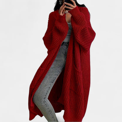 Gleame.-Truien &amp; Vesten-Gleame Damesvest - Lang vest met open voorkant en losvallend model