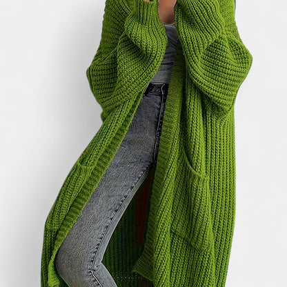 Gleame.-Truien &amp; Vesten-Gleame Damesvest - Lang vest met open voorkant en losvallend model