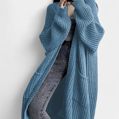 Gleame.-Truien &amp; Vesten-Gleame Damesvest - Losvallend vest met open voorkant en lange mouwen