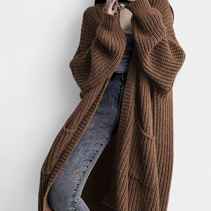 Gleame.-Truien &amp; Vesten-Gleame Damesvest - Losvallend vest met open voorkant en lange mouwen