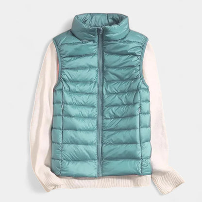 Gleame.-Truien &amp; Vesten-Gleame Damesvest - Mouwloze warme en lichte gewatteerde vest voor de herfst