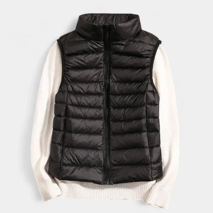 Gleame.-Truien &amp; Vesten-Gleame Damesvest - Mouwloze warme en lichte gewatteerde vest voor de herfst