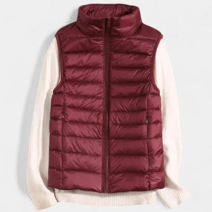 Gleame.-Truien &amp; Vesten-Gleame Damesvest - Mouwloze warme en lichte gewatteerde vest voor de herfst