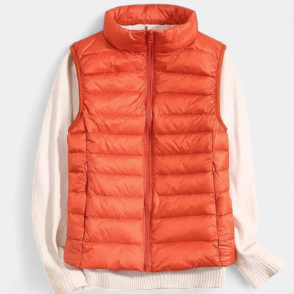 Gleame.-Truien &amp; Vesten-Gleame Damesvest - Mouwloze warme en lichte gewatteerde vest voor de herfst
