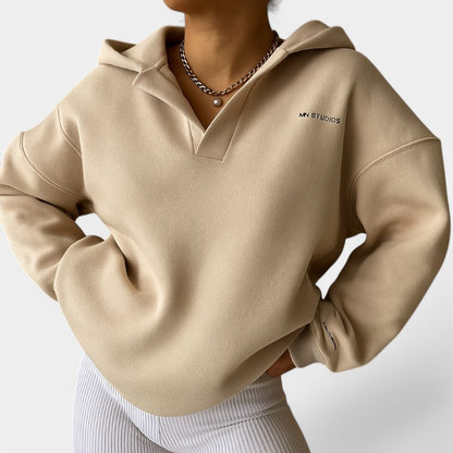 Gleame.-Truien &amp; Vesten-Gleame Oversized Hoodie - Comfortabele hoodie voor vrije tijd en layering