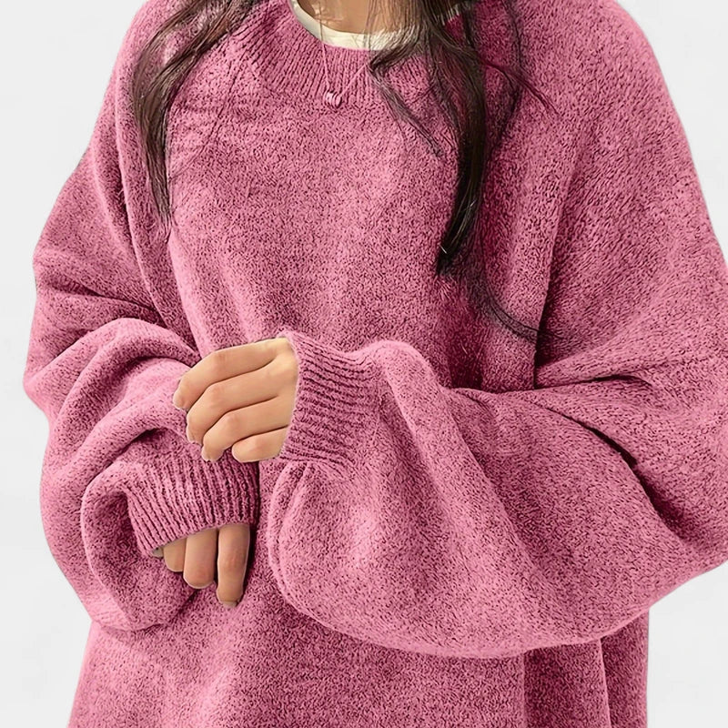 Gleame.-Truien &amp; Vesten-Gleame Sweater - Casual longsleeve drop shoulder trui voor dames