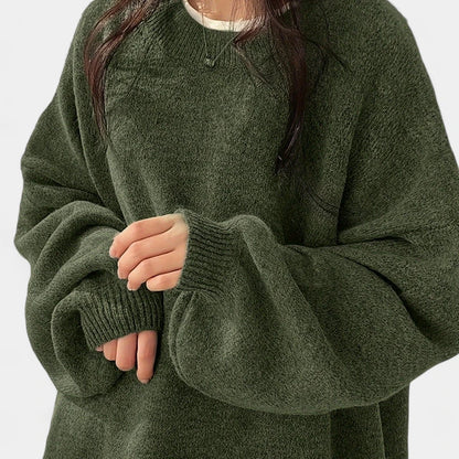 Gleame.-Truien &amp; Vesten-Gleame Sweater - Casual longsleeve drop shoulder trui voor dames