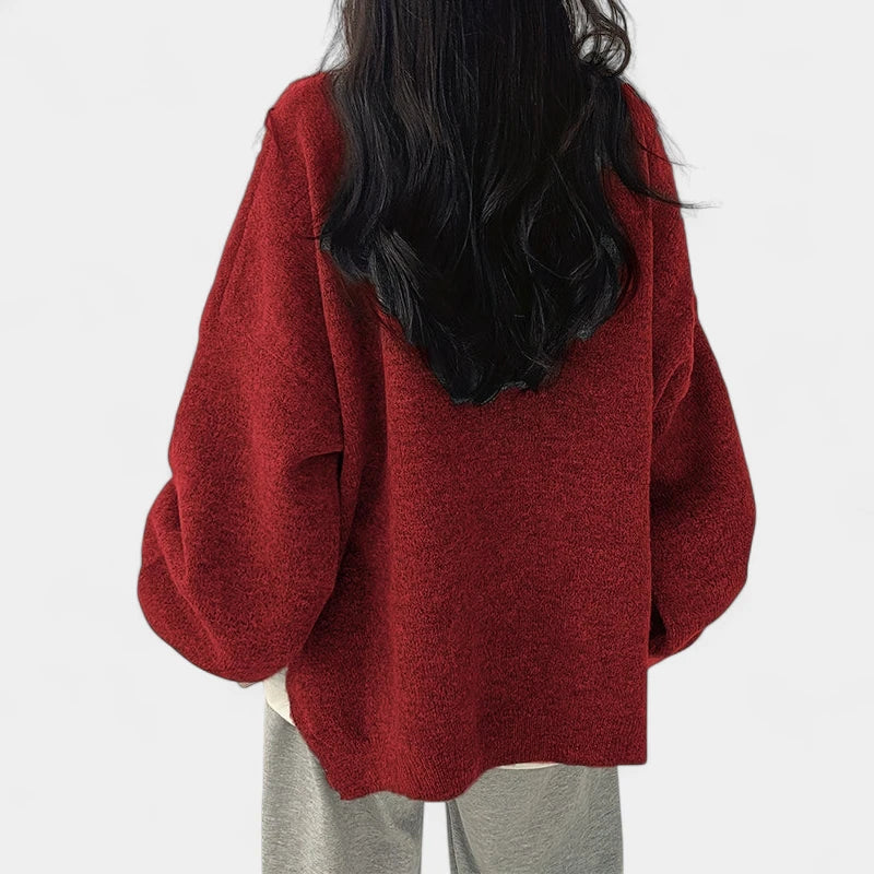 Gleame.-Truien &amp; Vesten-Gleame Sweater - Casual longsleeve drop shoulder trui voor dames