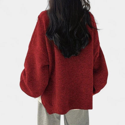 Gleame.-Truien &amp; Vesten-Gleame Sweater - Casual longsleeve drop shoulder trui voor dames