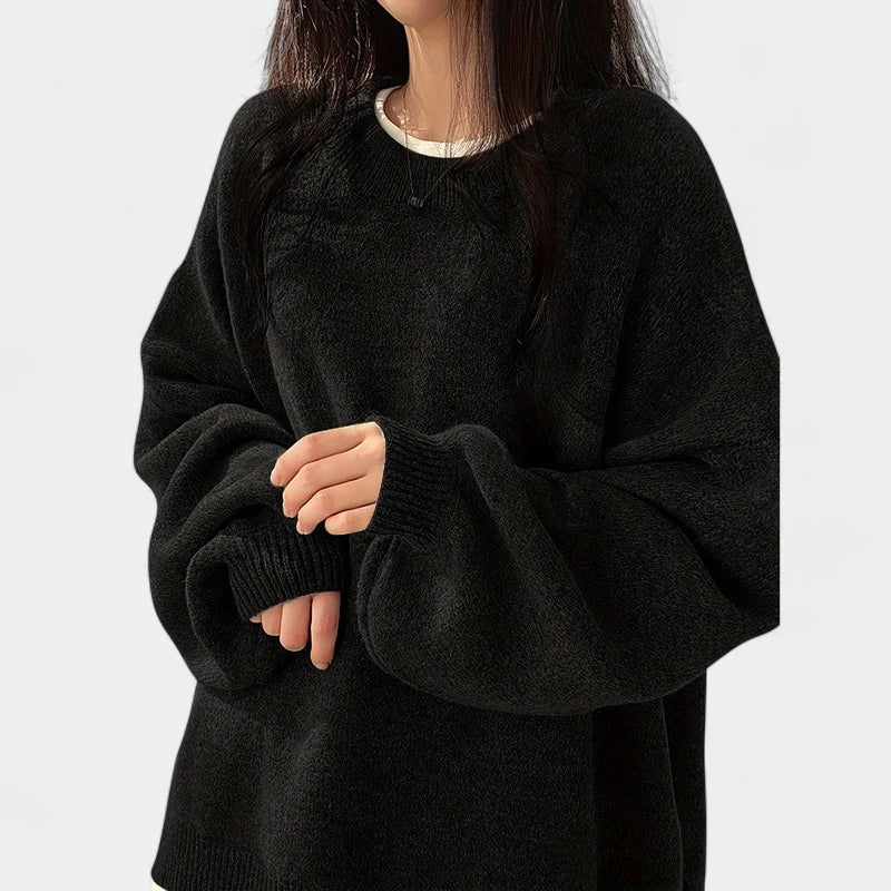 Gleame.-Truien &amp; Vesten-Gleame Sweater - Casual longsleeve drop shoulder trui voor dames