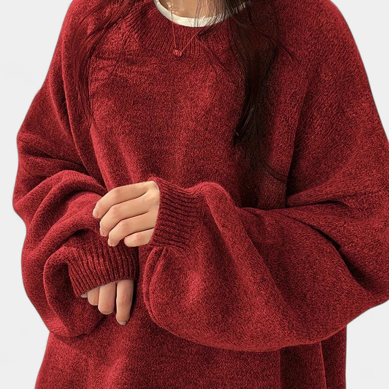 Gleame.-Truien &amp; Vesten-Gleame Sweater - Casual longsleeve drop shoulder trui voor dames