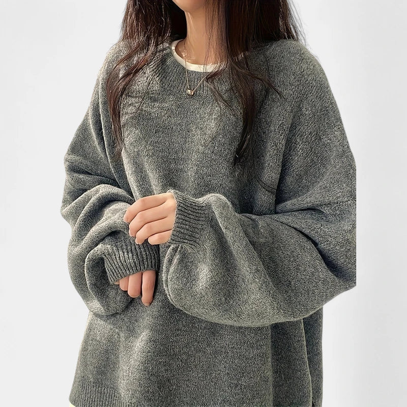 Gleame.-Truien &amp; Vesten-Gleame Sweater - Casual longsleeve drop shoulder trui voor dames