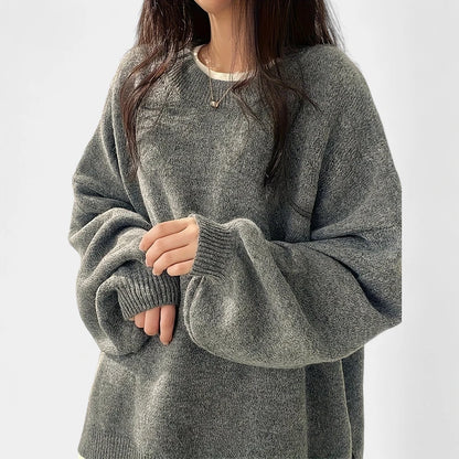 Gleame.-Truien &amp; Vesten-Gleame Sweater - Casual longsleeve drop shoulder trui voor dames