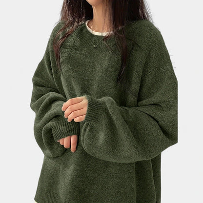 Gleame.-Truien &amp; Vesten-Gleame Sweater - Casual longsleeve drop shoulder trui voor dames