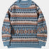 Gleame.-Truien & Vesten-Gleame Trui - Casual loose fit trui met kleurblokken