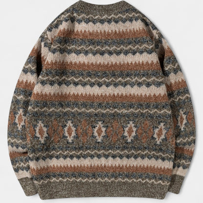 Gleame.-Truien &amp; Vesten-Gleame Trui - Casual loose fit trui met kleurblokken