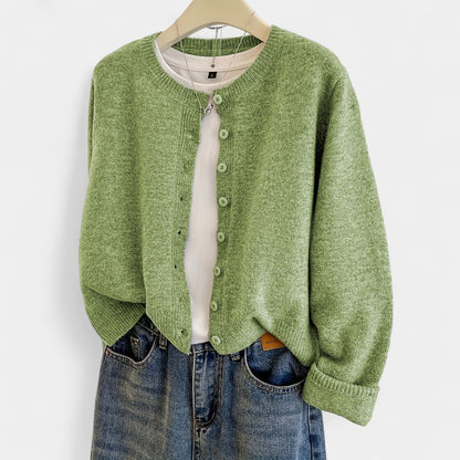 Gleame.-Truien &amp; Vesten-Gleame Trui - Casual trui met knopen en lange mouwen