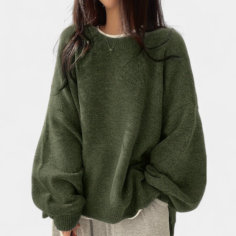 Gleame.-Truien &amp; Vesten-Gleame Trui - Casual trui met lange mouwen en drop shoulder