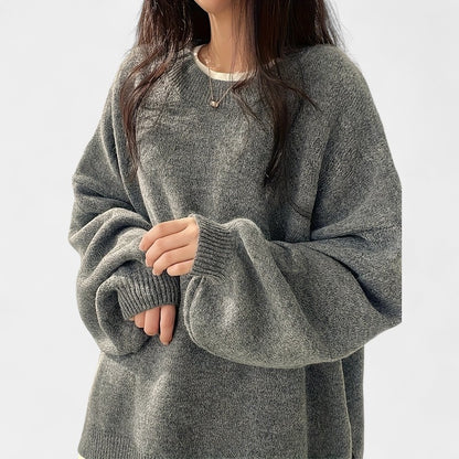 Gleame.-Truien &amp; Vesten-Gleame Trui - Casual trui met lange mouwen en drop shoulder