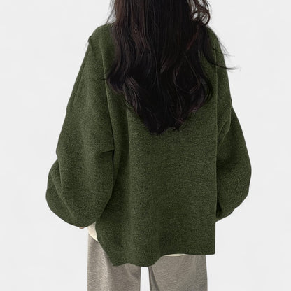 Gleame.-Truien &amp; Vesten-Gleame Trui - Casual trui met lange mouwen en drop shoulder