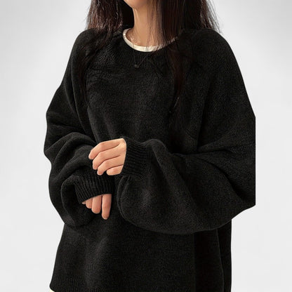 Gleame.-Truien &amp; Vesten-Gleame Trui - Casual trui met lange mouwen en drop shoulder
