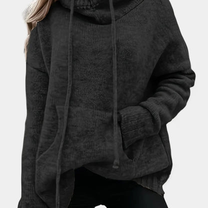 Gleame.-Truien &amp; Vesten-Gleame Trui - Comfortabele pullover met colkraag en trekkoorden