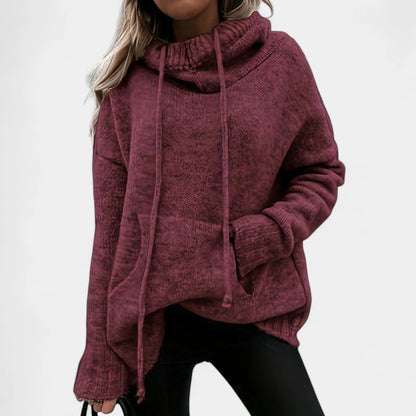 Gleame.-Truien &amp; Vesten-Gleame Trui - Comfortabele pullover met colkraag en trekkoorden