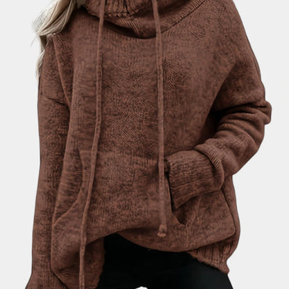 Gleame.-Truien &amp; Vesten-Gleame Trui - Comfortabele pullover met colkraag en trekkoorden