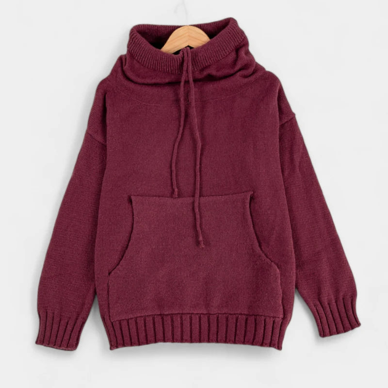 Gleame.-Truien &amp; Vesten-Gleame Trui - Comfortabele pullover met colkraag en trekkoorden