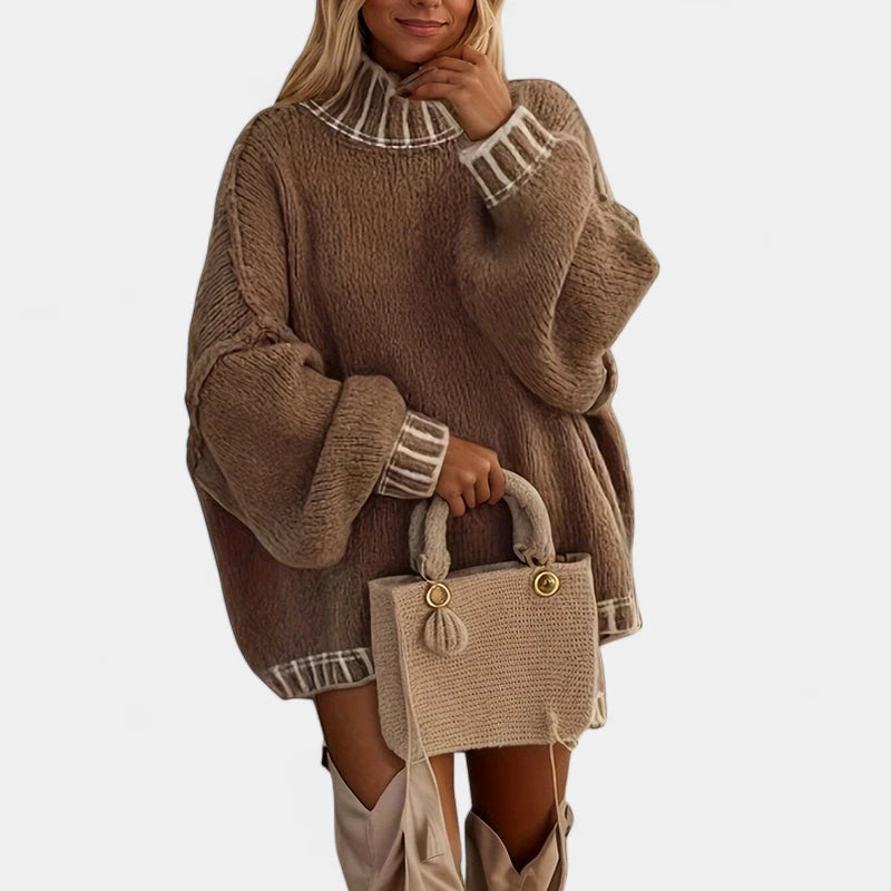 Gleame.-Truien &amp; Vesten-Gleame Trui - Oversized damestrui met verlaagde schouders en lange mouwen